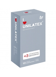 Презервативы с точками Unilatex Dotted - 12 шт. + 3 шт. в подарок - Unilatex - купить с доставкой в Люберцах