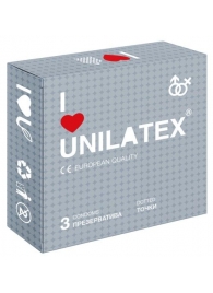 Презервативы с точками Unilatex Dotted - 3 шт. - Unilatex - купить с доставкой в Люберцах