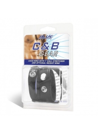 Утяжка для мошонки и пениса Cock Ring With 1  Ball Stretcher And Optional Weight Ring - BlueLine - купить с доставкой в Люберцах