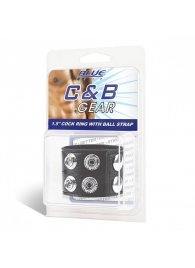Ремень на член и мошонку 1.5  Cock Ring With Ball Strap - BlueLine - купить с доставкой в Люберцах