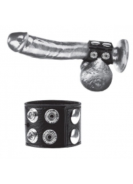 Ремень на член и мошонку 1.5  Cock Ring With Ball Strap - BlueLine - купить с доставкой в Люберцах