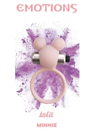 Розовое эрекционное виброколечко Emotions Minnie Light pink - Lola Games - в Люберцах купить с доставкой