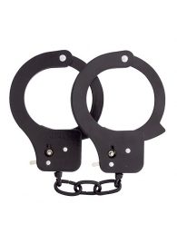 Чёрные наручники из листового металла BONDX METAL CUFFS BLACK - Dream Toys - купить с доставкой в Люберцах