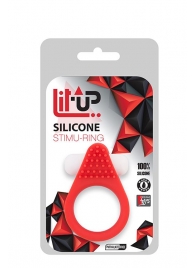Красное эрекционное кольцо LIT-UP SILICONE STIMU RING 1 RED - Dream Toys - в Люберцах купить с доставкой