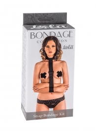 Ошейник с длинной лентой и наручниками Strap Bondage Kit One Size - Lola Games - купить с доставкой в Люберцах