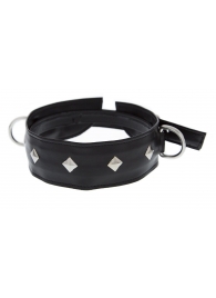 Полиуретановый ошейник с пуклями и D-кольцами Collar with Studs - Blush Novelties - купить с доставкой в Люберцах