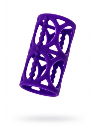 Фиолетовая насадка-сетка на член - A-toys - в Люберцах купить с доставкой