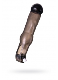 Закрытая фаллическая насадка на пенис с кольцом для фиксации  вибропулей - ToyFa - в Люберцах купить с доставкой