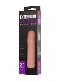 Насадка-удлинитель Extension sleeve телесного цвета - 18,5 см. - Sitabella - в Люберцах купить с доставкой