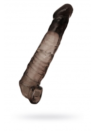 Чёрная насадка на пенис - 22,5 см. - ToyFa - в Люберцах купить с доставкой