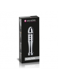 Ребристый фаллоимитатор для электростимуляции Funky Fella Rill Dildo - 13 см. - MyStim - купить с доставкой в Люберцах