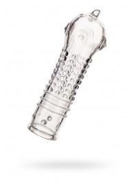 Прозрачная закрытая насадка на пенис TOYFA A-Toys - 14,7 см. - A-toys - в Люберцах купить с доставкой