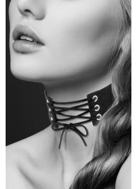 Оригинальный ошейник-чокер со шнуровкой - Bijoux Pour Toi - купить с доставкой в Люберцах