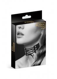 Оригинальный ошейник-чокер со шнуровкой - Bijoux Pour Toi - купить с доставкой в Люберцах