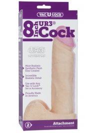 Ультрареалистичная насадка для трусиков Vac-U-Lock 8  ULTRASKYN Cock - 20,57 см. - Doc Johnson - купить с доставкой в Люберцах