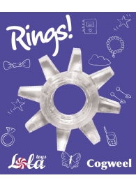 Прозрачное эрекционное кольцо Rings Cogweel - Lola Games - в Люберцах купить с доставкой