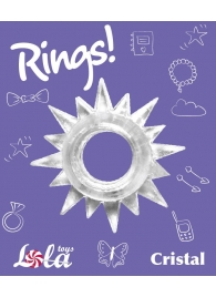 Прозрачное эрекционное кольцо Rings Cristal - Lola Games - в Люберцах купить с доставкой