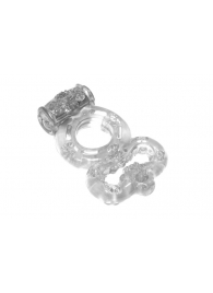 Прозрачное эрекционное кольцо Rings Treadle с подхватом - Lola Games - в Люберцах купить с доставкой