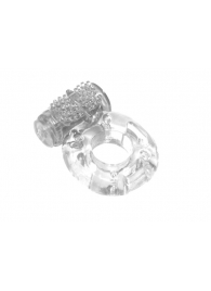 Прозрачное эрекционное кольцо с вибрацией Rings Axle-pin - Lola Games - в Люберцах купить с доставкой