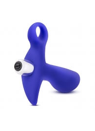 Синий стимулятор простаты с ручкой-кольцом Performance Prostimulator 02 - Blush Novelties - в Люберцах купить с доставкой