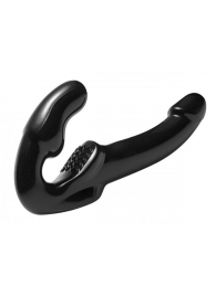 Чёрный безремневой страпон Revolver - XR Brands - купить с доставкой в Люберцах