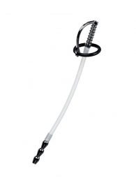 Силиконовый уретральный плаг со сменными фиксирующими кольцами Metal - ToyFa - купить с доставкой в Люберцах