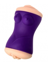 Двухсторонний мастурбатор JOS YARA в фиолетовой колбе - JOS - в Люберцах купить с доставкой