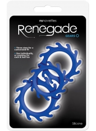 Набор из 3 синих эрекционных колец Renegade Gears - NS Novelties - в Люберцах купить с доставкой