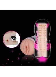 Мастурбатор-вагина Sex In A Can Vibra Vagina Tunnel - Lovetoy - в Люберцах купить с доставкой