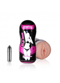 Мастурбатор-вагина Sex In A Can Vibra Vagina Tunnel - Lovetoy - в Люберцах купить с доставкой