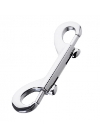 Серебристый двухсторонний карабин TOYFA Metal - ToyFa - купить с доставкой в Люберцах