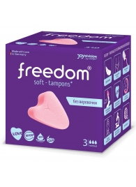 Женские гигиенические тампоны без веревочки FREEDOM normal - 3 шт. - Freedom - купить с доставкой в Люберцах