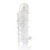 Закрытая прозрачная рельефная насадка Crystal sleeve - 13 см. - Erowoman-Eroman - в Люберцах купить с доставкой