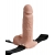 Телесный перезаряжаемый вибрострапон 7  Hollow Rechargeable Strap-on with Balls - 20,3 см. - Pipedream - купить с доставкой в Люберцах
