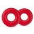 Набор из 2 красных эрекционных колец DONUT RINGS OVERSIZED - Blush Novelties - в Люберцах купить с доставкой