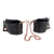 Черные мягкие наручники Entice French Cuffs с цепью - California Exotic Novelties - купить с доставкой в Люберцах