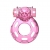 Розовое эрекционное кольцо с вибрацией Pink Bear - Baile - в Люберцах купить с доставкой