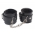 Черные оковы на ноги Obey Me Leather Ankle Cuffs - Chisa - купить с доставкой в Люберцах