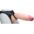 Телесный реалистичный фаллоимитатор на черных трусиках Real Big Strap-On - 34,5 см. - LOVETOY (А-Полимер) - купить с доставкой в Люберцах