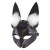 Черная маска  Зайка  с меховыми ушками - Sitabella - купить с доставкой в Люберцах
