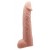 Телесная реалистичная насадка-удлинитель на пенис - 21 см. - Baile - в Люберцах купить с доставкой