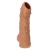 Телесная насадка с пупырышками и открытой головкой Nude Sleeve M - 12 см. - KOKOS - в Люберцах купить с доставкой