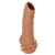 Телесная насадка с усиками и открытой головкой Nude Sleeve M - 12 см. - KOKOS - в Люберцах купить с доставкой