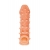 Телесная закрытая насадка с пупырышками Cock Sleeve Size M - 15,6 см. - KOKOS - в Люберцах купить с доставкой