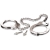 Металлические наручники Metal Leg Cuffs - Pipedream - купить с доставкой в Люберцах