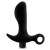 Черный анальный вибратор Silicone Vibrating Prostate Massager 01 - 10,8 см. - Blush Novelties - в Люберцах купить с доставкой