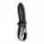 Черный анальный вибратор Hot Passion с функцией нагрева - Satisfyer - в Люберцах купить с доставкой