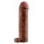 Коричневая насадка с кольцом Perfect 2 Extension with Ball Strap - 19 см. - Pipedream - в Люберцах купить с доставкой