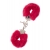 Металлические наручники с красной меховой опушкой METAL HANDCUFF WITH PLUSH RED - Dream Toys - купить с доставкой в Люберцах