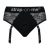 Черные трусики для насадок Diva Lingerie Harness - size S - Strap-on-me - купить с доставкой в Люберцах